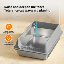 Large Stainless Steel Cat Litter Box