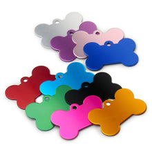 colourful dog tags