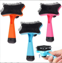 Self-Cleaning Dog & Cat Grooming Brush with Massage Comb