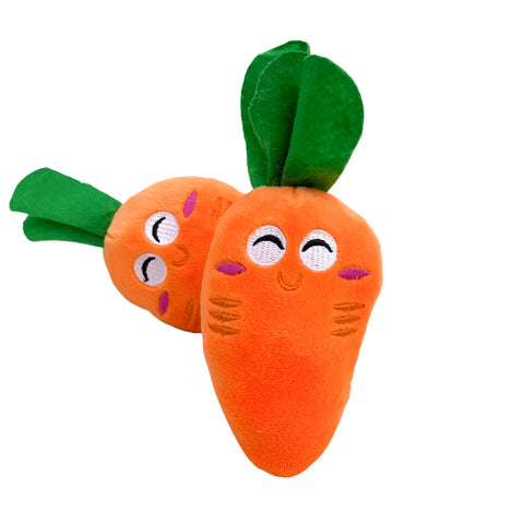 Carrot Squeaky Plush Toy