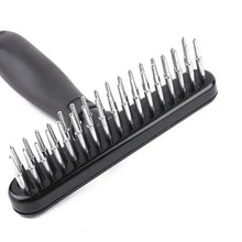 Dog Rake Deshedding Brush Double Row for Short & Long Hair