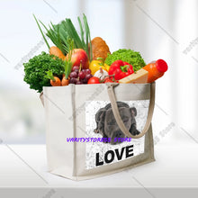 Staffy Print Large Capacity Tote Bag