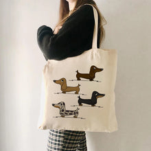Dachshund Print Casual Shoulder Bag