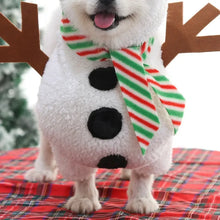 Christmas Snowman Dog Hoodie Costume