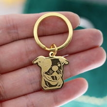 Stainless Bull Terrier Inspired Keychain