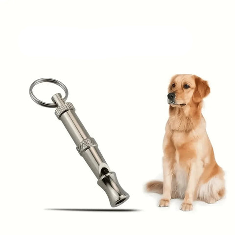 Adjustable Dog Whistle to Stop Barking with Keychain