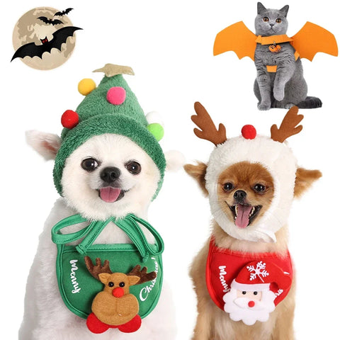 Christmas Pet Cosplay Costume for Cats and Dogs