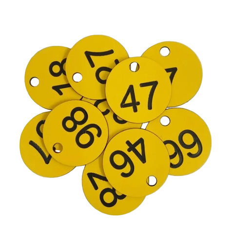 Numbered Acrylic Beehive Tags
