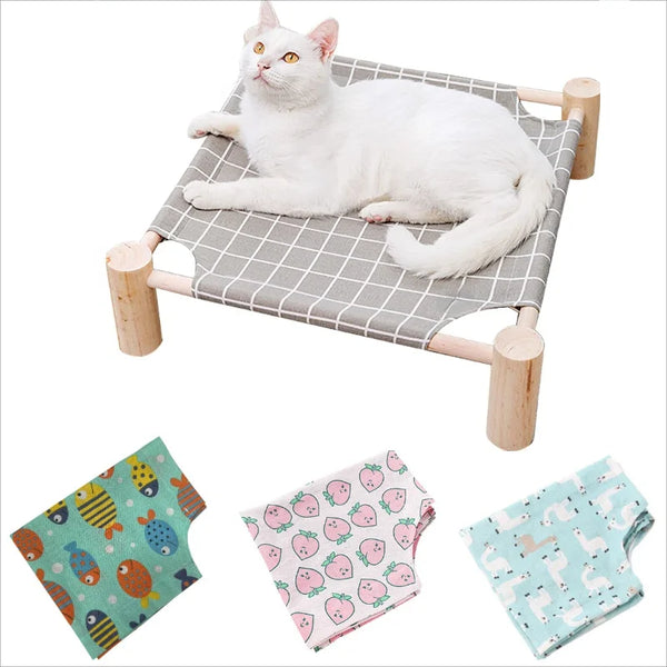 Elevated Wooden Hammock for Pets PetsForHomes Australia PFH Shop