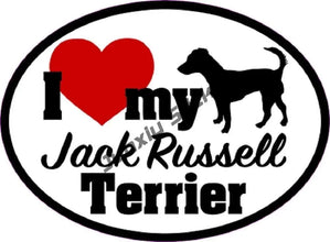 Jack Russel Vinyl Decal Dog Stickers