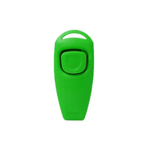 green color dog whistle and clicker