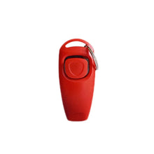 red color dog whistle and clicker