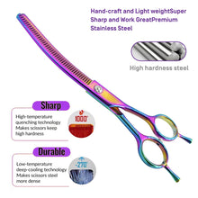 Colorful Dog Curved Thinning Shears