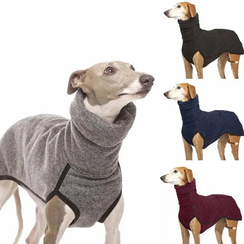 High Collar Dog Sweater for Large Breeds