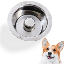 Stainless Steel Slow Feeder Bowl for Dogs & Cats