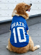 Brazil Football Dog Costume Vest