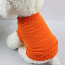 Plain Pure Cotton Vest Pet Shirts