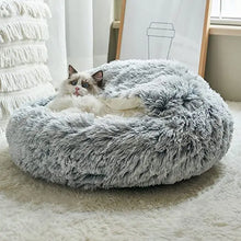 2-in-1 Winter Plush Cat Bed