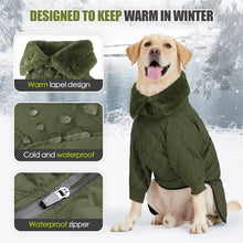 Reflective Winter Dog Puffer Coat