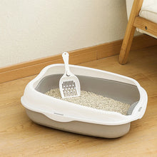 Semi Enclosed Cat Litter Box Spatter Proof Toilet