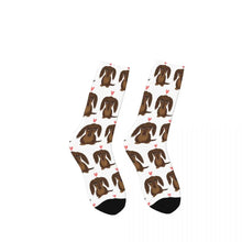 Cute Printed Dachshund Wiener Long Socks