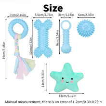 5-Piece Set Teething Plush Pet Toys