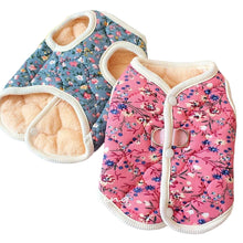 Floral Fleece Jacket for Small Dogs