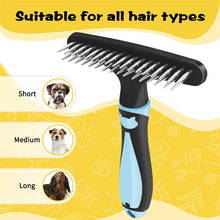 Professional Pet Grooming Brush & Undercoat Rake for Long Hair