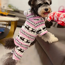 Pet Christmas Reindeer Hooded Pajamas for Small Dogs