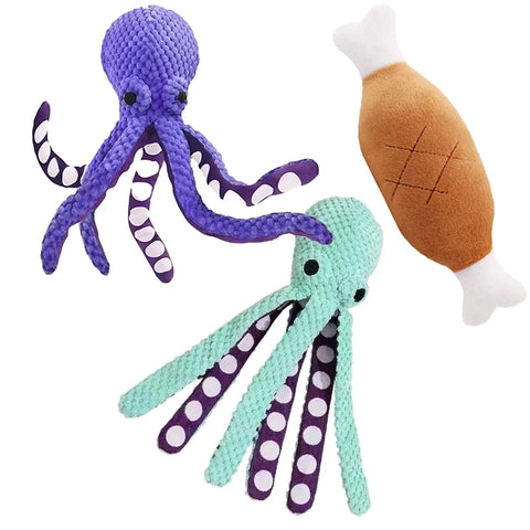 Squeaky Octopus Dog Toy