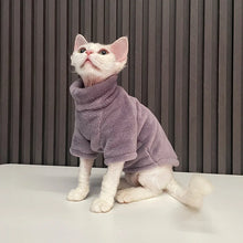 Warm Sphynx Cat Turtleneck Coat