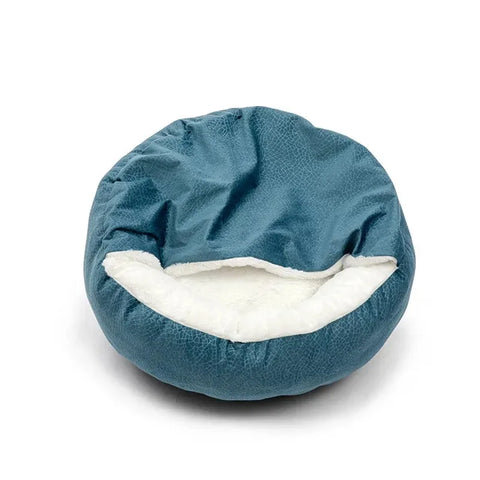Dog Bed with Hooded Blanket