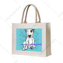 Staffy Print Large Capacity Tote Bag