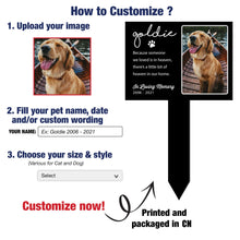 Pet Custom Acrylic Grave Marker