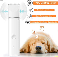 Dog Clippers Grooming Kit – Low Noise, Cordless Hair Clipper & Nail Grinder