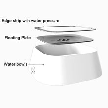 Non-Spill Dog Water Bowl with Floating Design