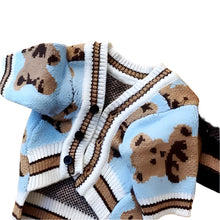 Striped Dog Sweater Cardigan