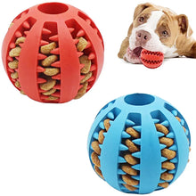 Interactive Dog Ball Toy for Small Dogs – Rubber Chew & Tooth Cleaning Food Ball