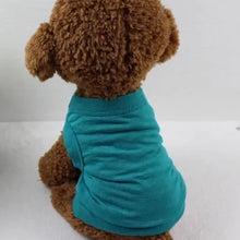 Plain Pure Cotton Vest Pet Shirts