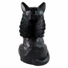 Black Cat Angel Cremation Urn