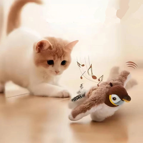Interactive Flapping Bird Cat Toy