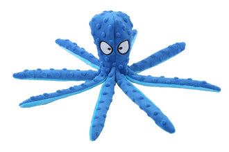 Indestructible Octopus Plush Dog Toy, Interactive Squeaky & Bite-Resistant