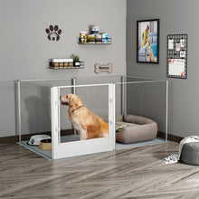 6-Panel Pet Playpen with Waterproof Mat