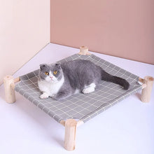 Elevated Wooden Hammock for Pets