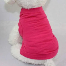Plain Pure Cotton Vest Pet Shirts
