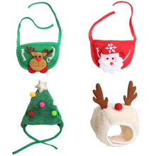 Christmas Pet Costume Set with Hat & Bib