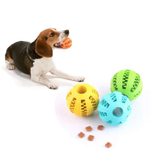 Interactive Dog Ball Toy for Small Dogs – Rubber Chew & Tooth Cleaning Food Ball