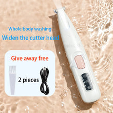 Dog Paw Trimmer with LED Light & Waterproof Design – 18mm Blade Grooming Clippers