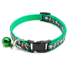 Christmas Themed Pet Collar with Bell Adjustable Buckle