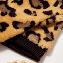 Leopard Print Winter Dog Hoodie